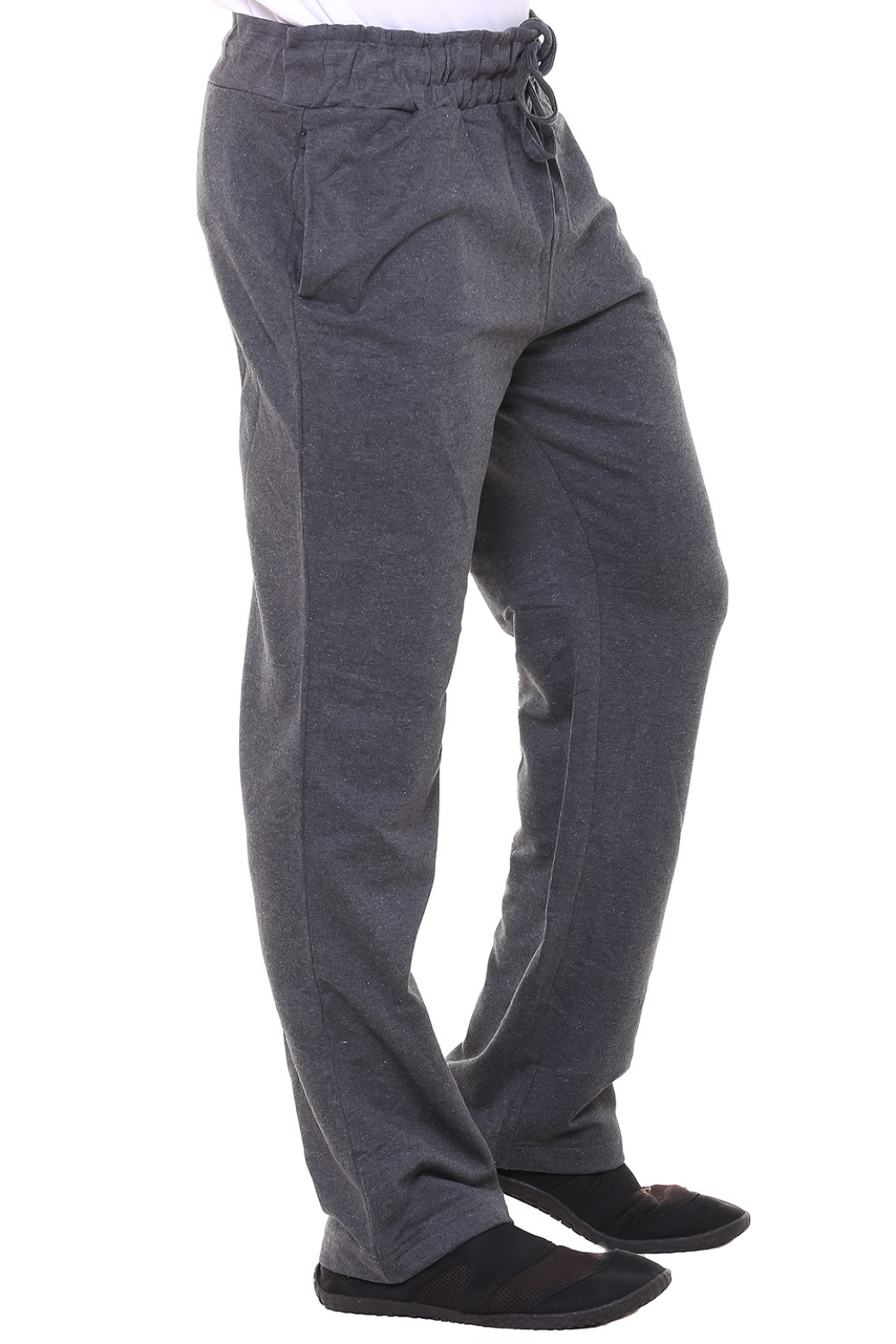 Men Plain Dk Grey Track Pant