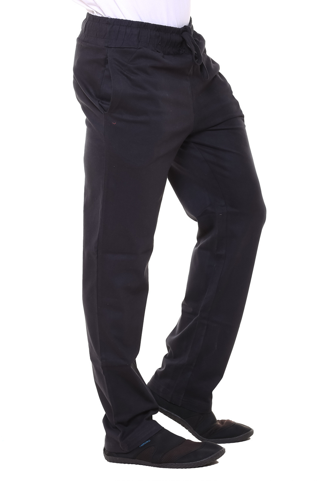 Men Plain Black Track Pant
