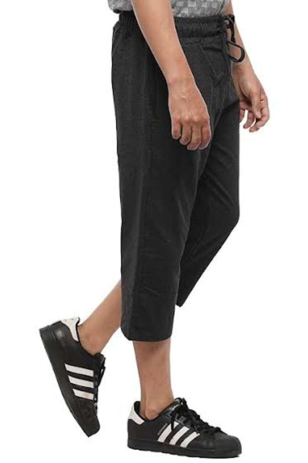 Men Dark Grey 3/4th Pant