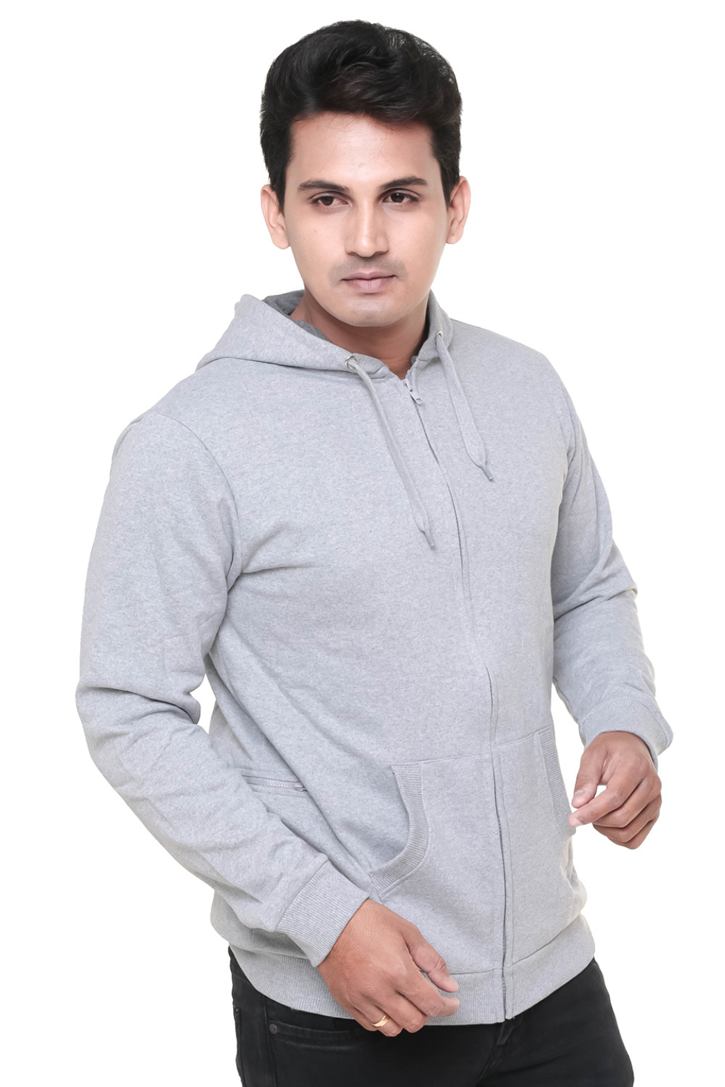 Men Plain Lt Grey Jacket