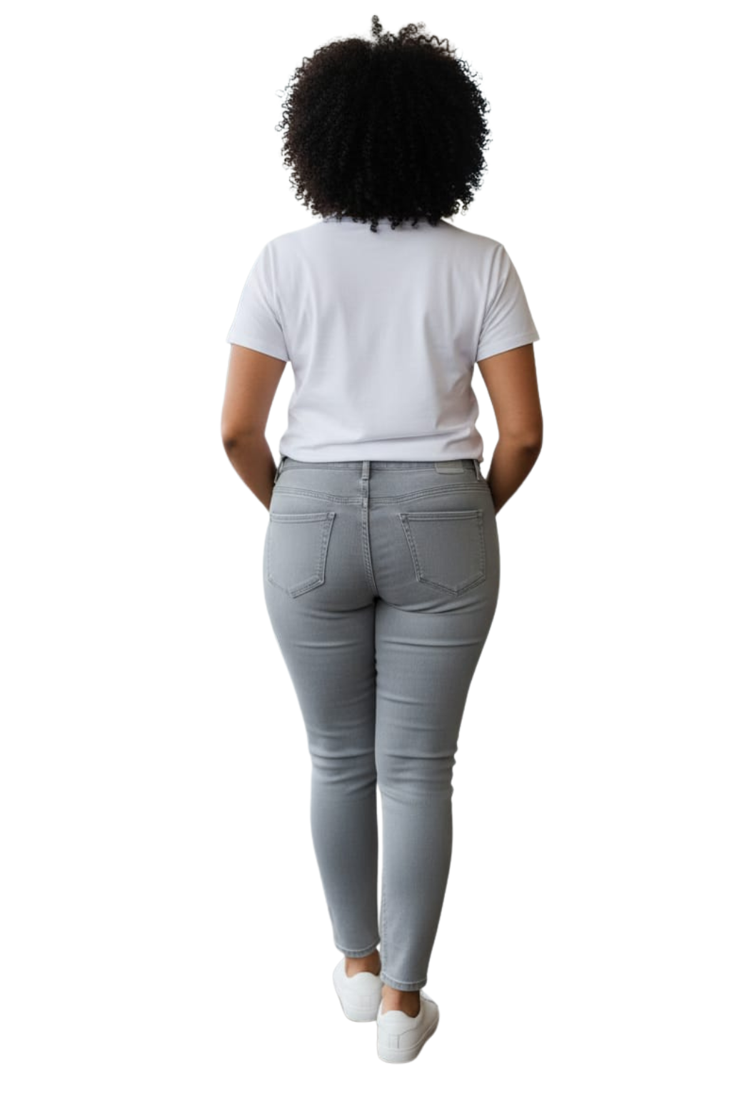 WOMEN SINGLE BUTTON JEANS