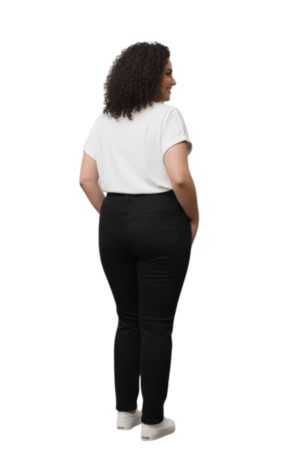 WOMEN SINGLE BUTTON JEANS