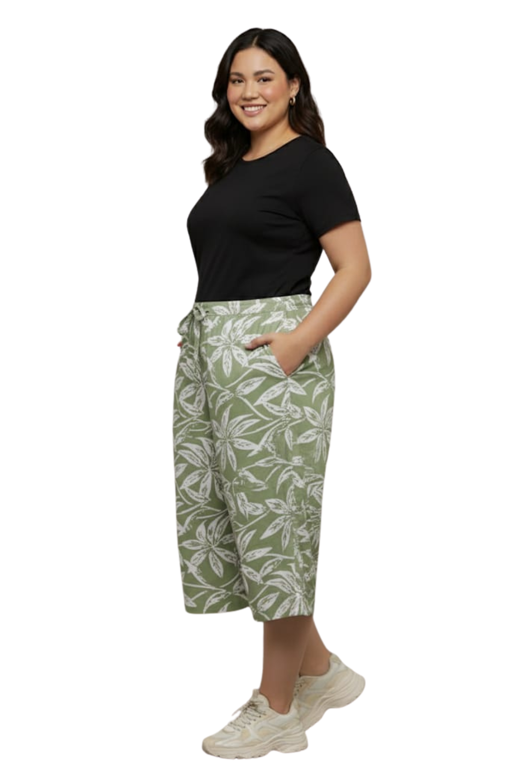 Women Printed 3/4th Palazzo Pant