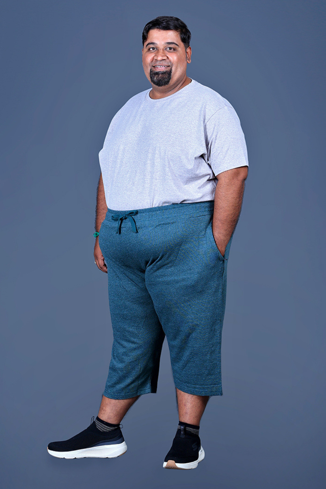 MEN 3/4th Pant(Plain Green)