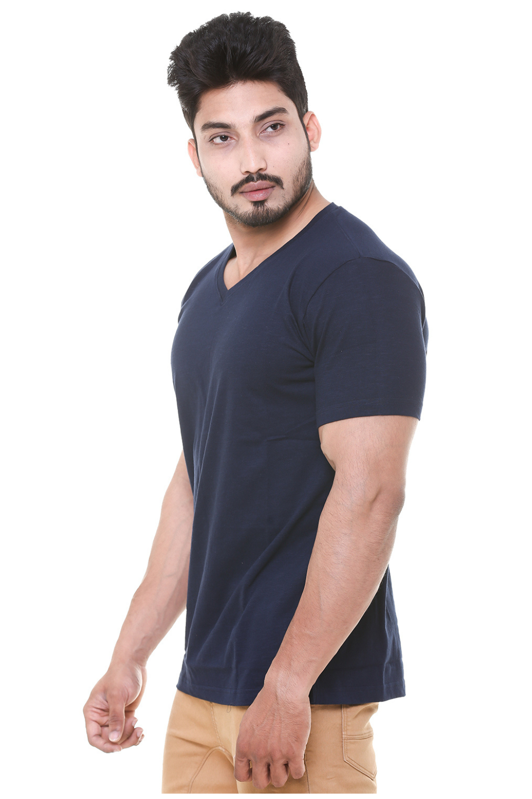 Men V Neck T - Shirt