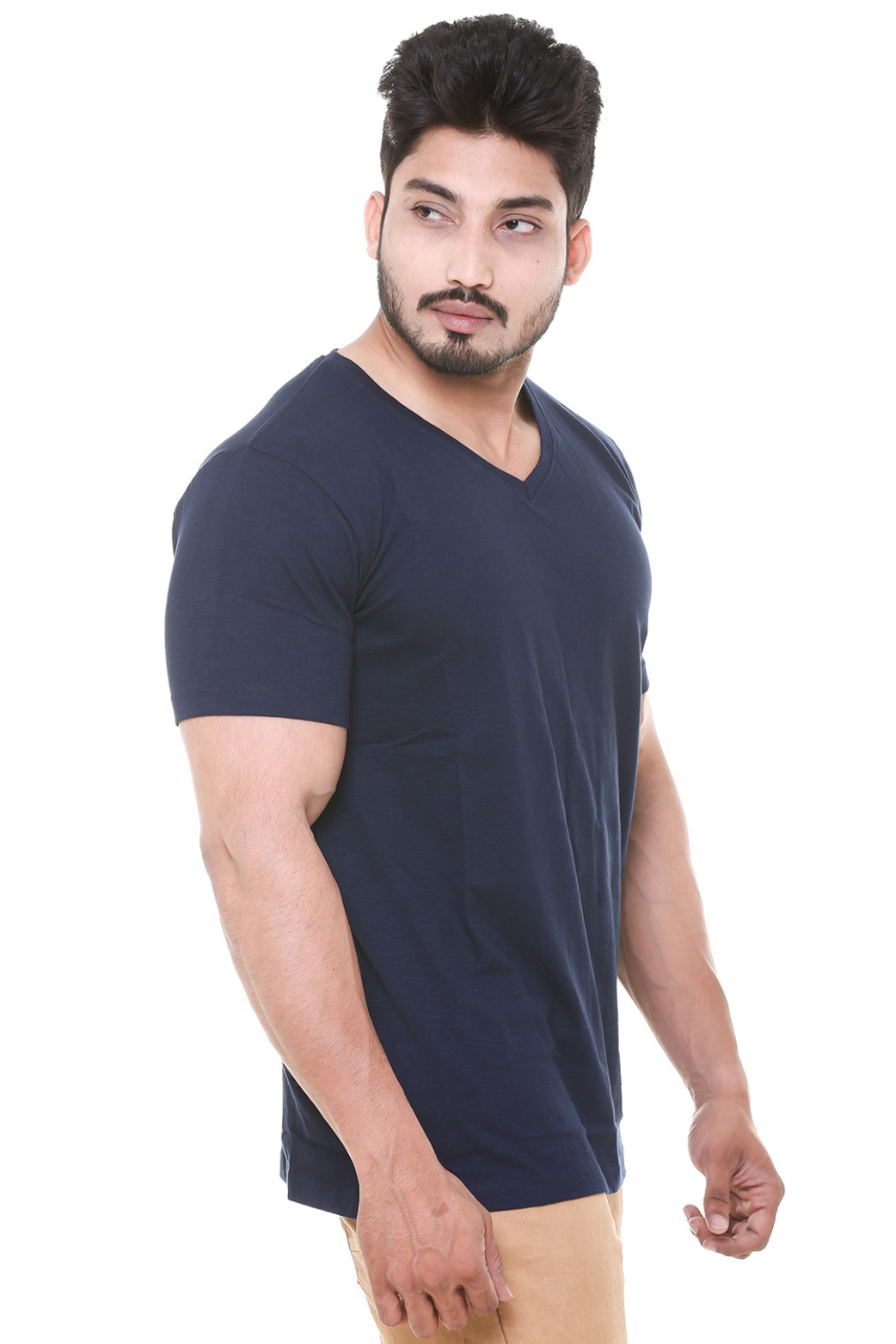 Men V Neck T - Shirt