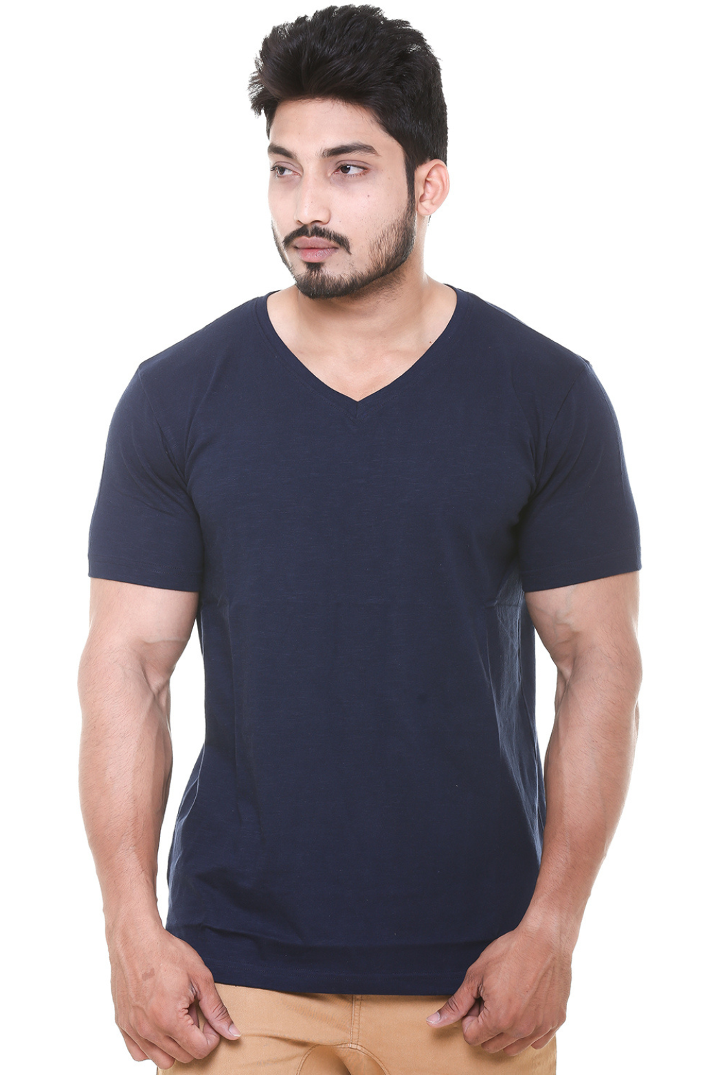Men V Neck T - Shirt