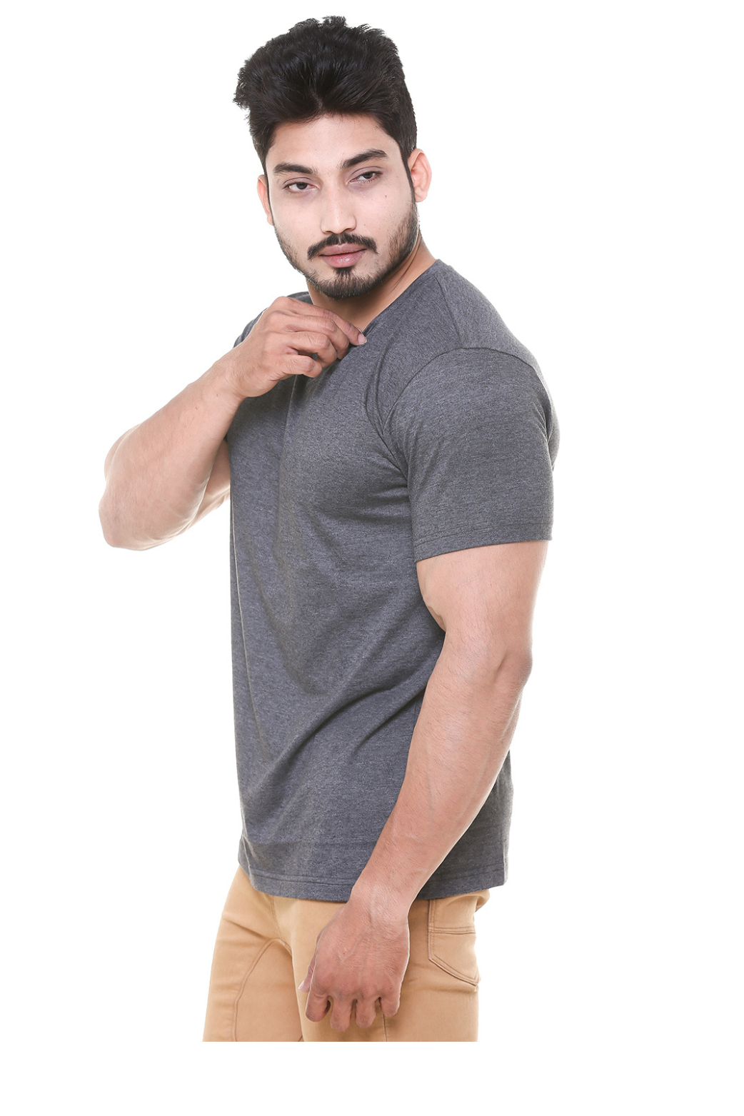 Men V Neck T - Shirt