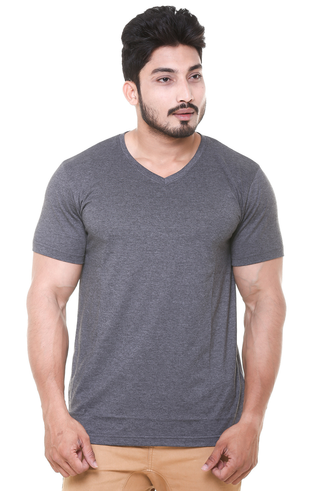 Men V Neck T - Shirt