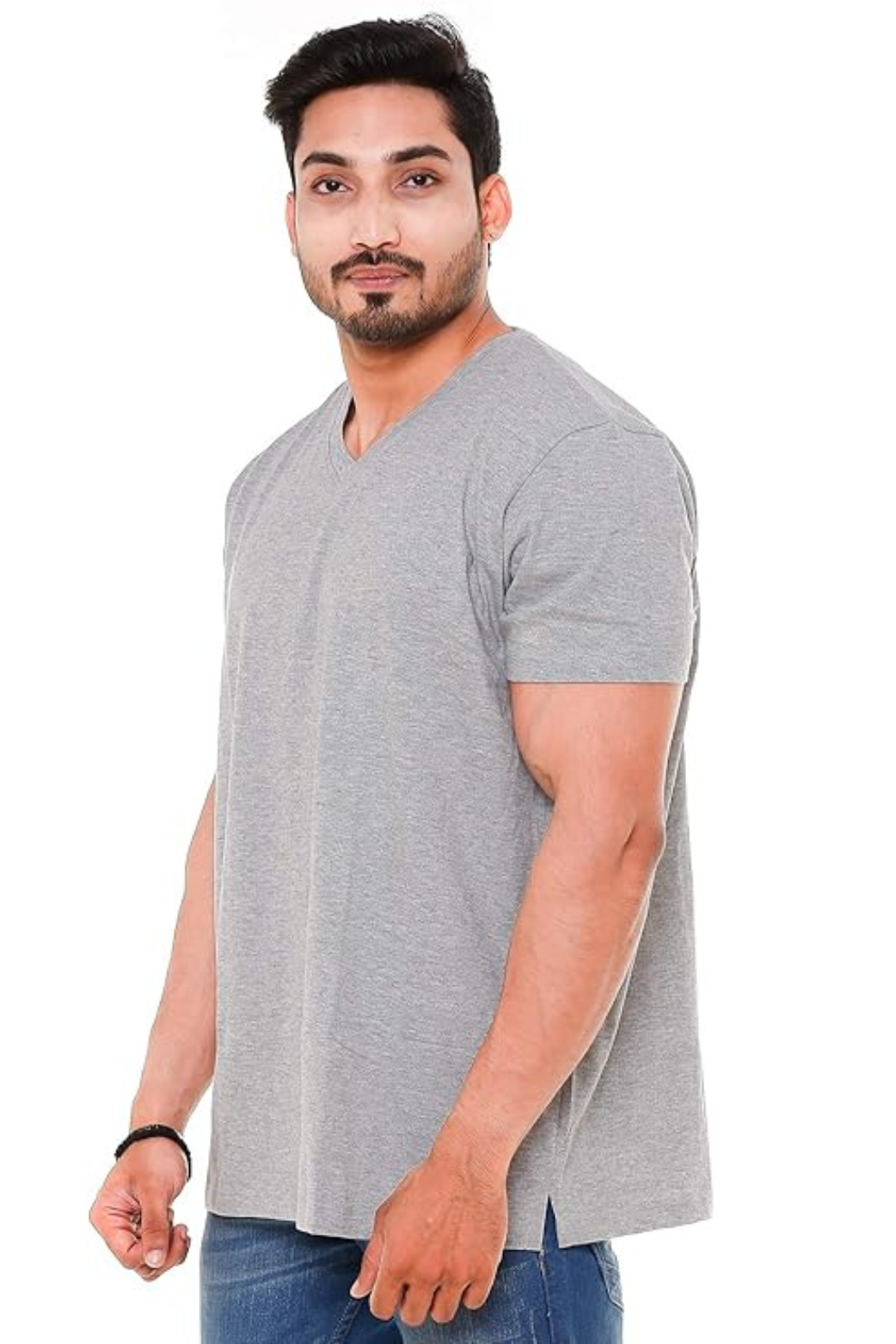 Men V Neck T - Shirt