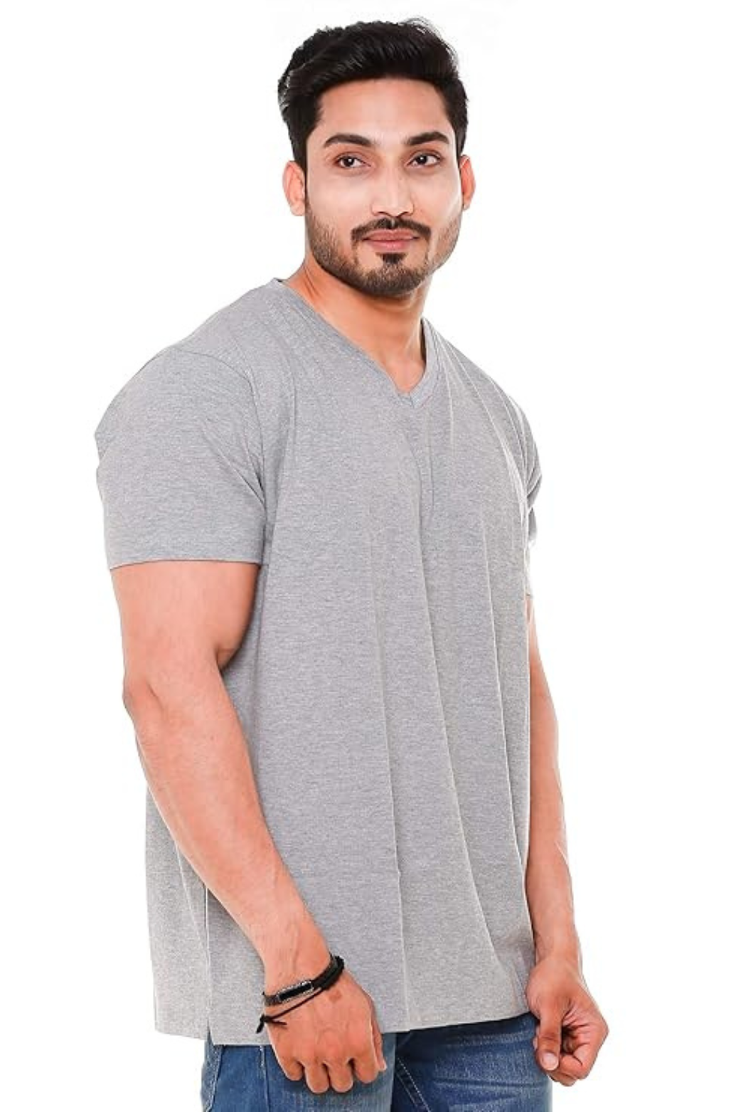 Men V Neck T - Shirt