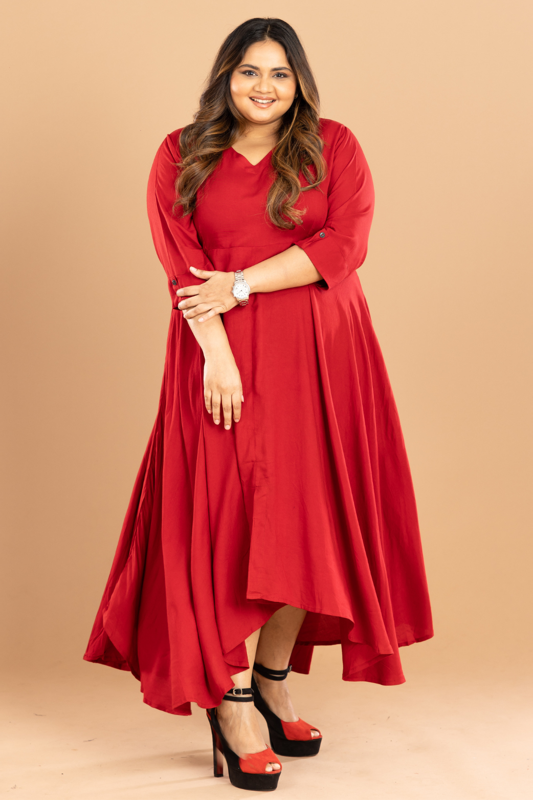 Women Super Kali V- Neck Dress