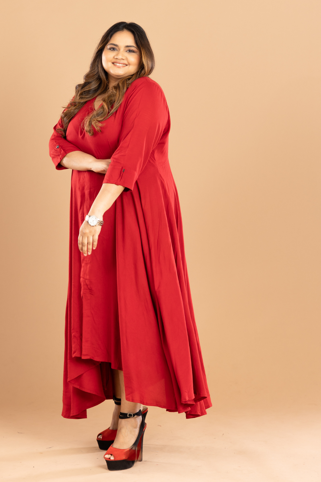 Women Super Kali V- Neck Dress