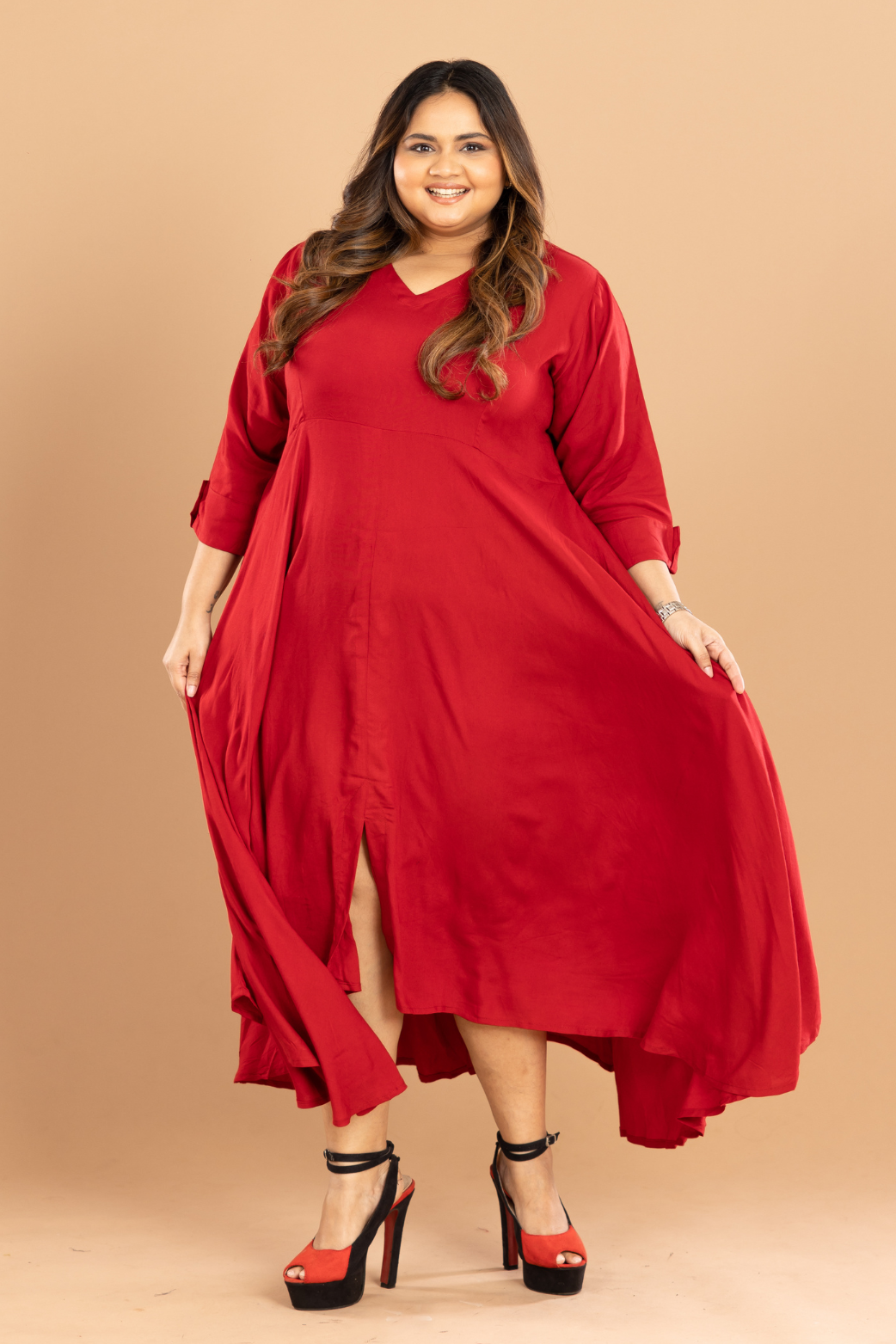 Women Super Kali V- Neck Dress