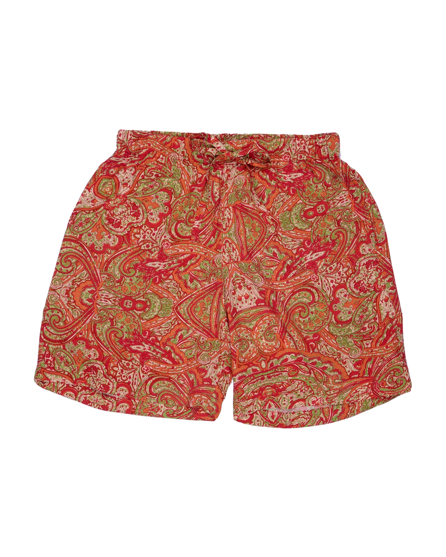 Women Orange Printed Shorts