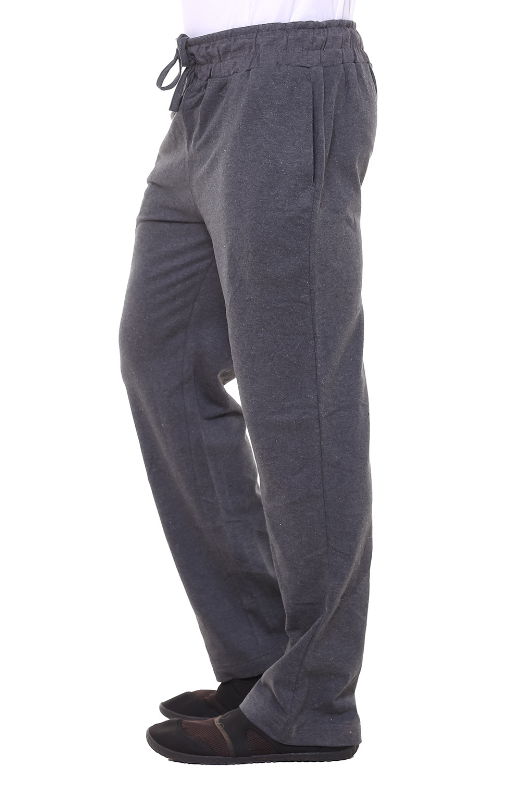 Men Plain Dk Grey Track Pant