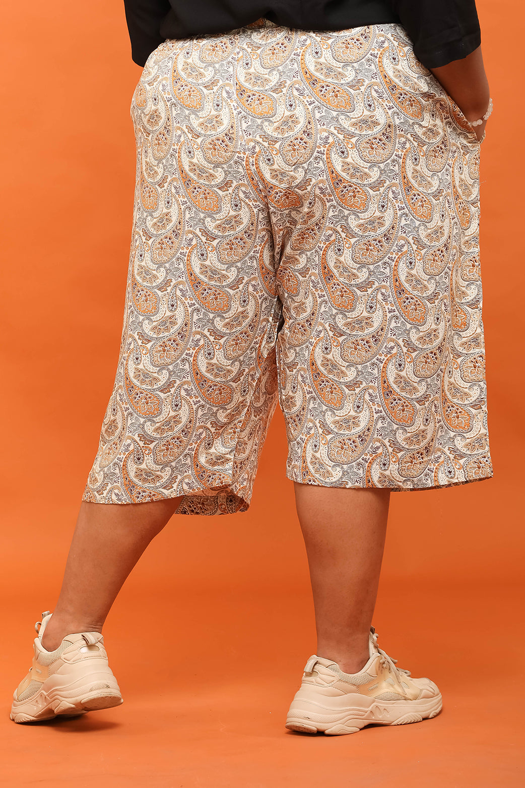 Women Printed 3/4th Palazzo Pant