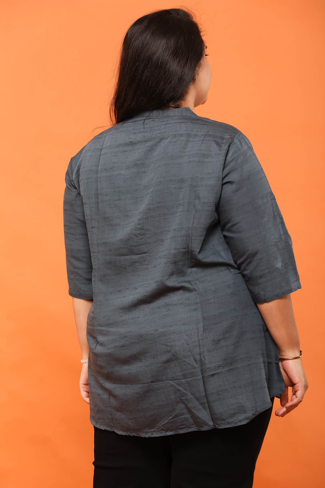 Women Tunic Top (Plain Gray)