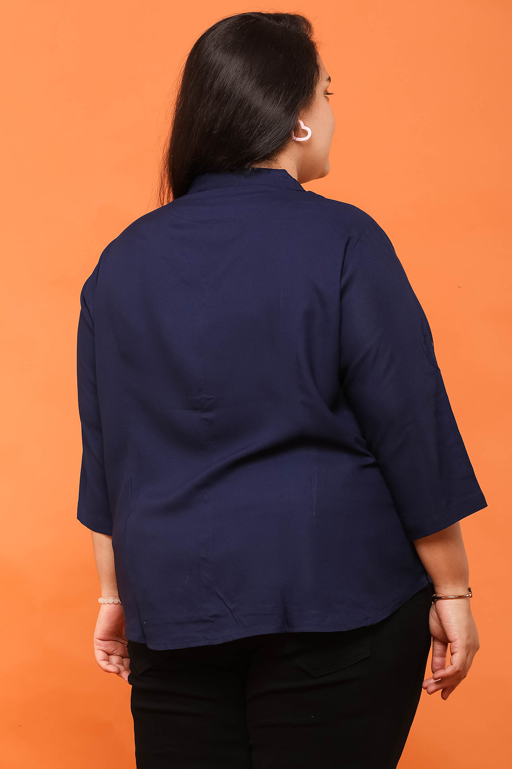 Women Navy Blue Shirt