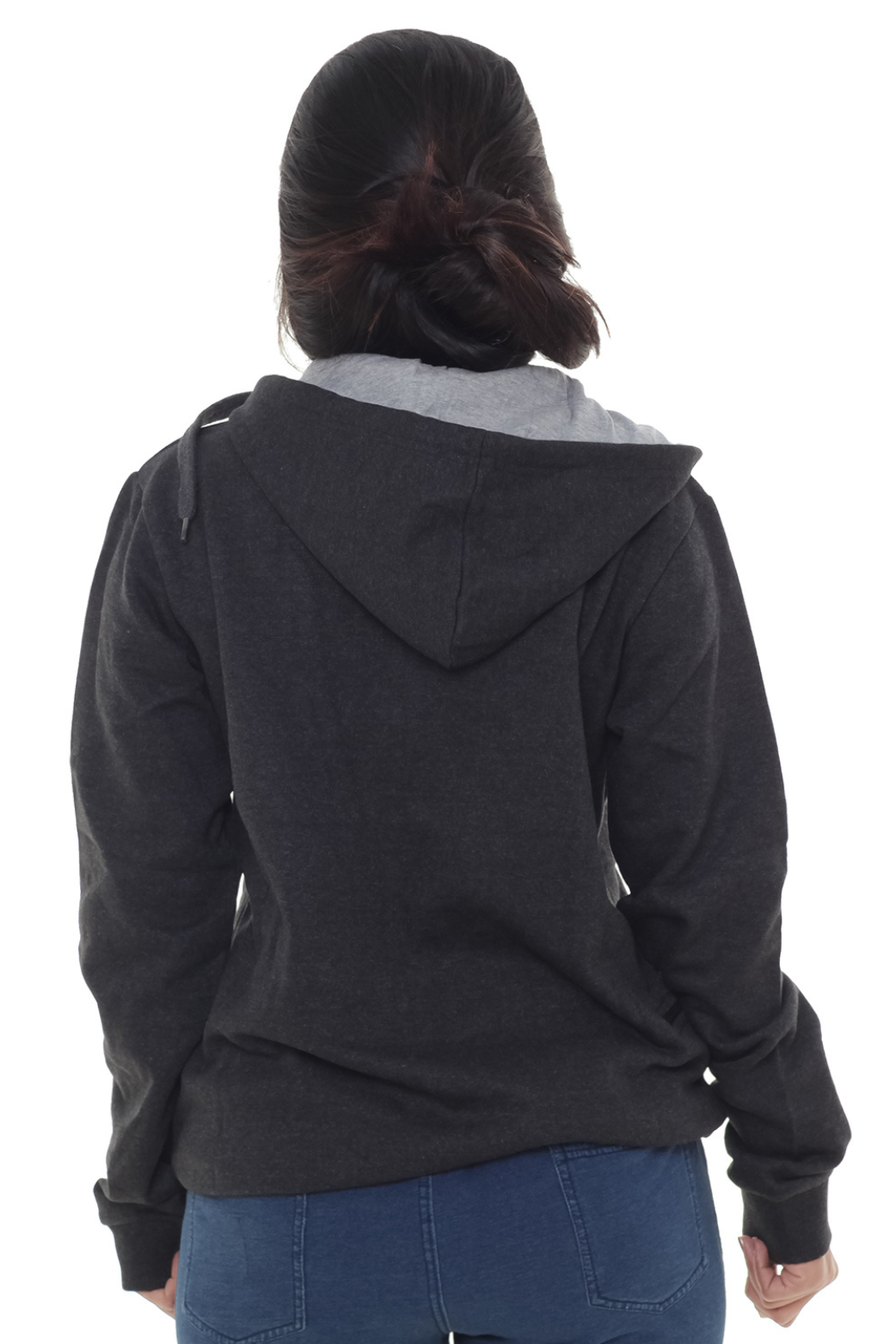 Women Plain Dk Grey Jacket