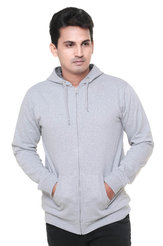 Men Plain Lt Grey Jacket