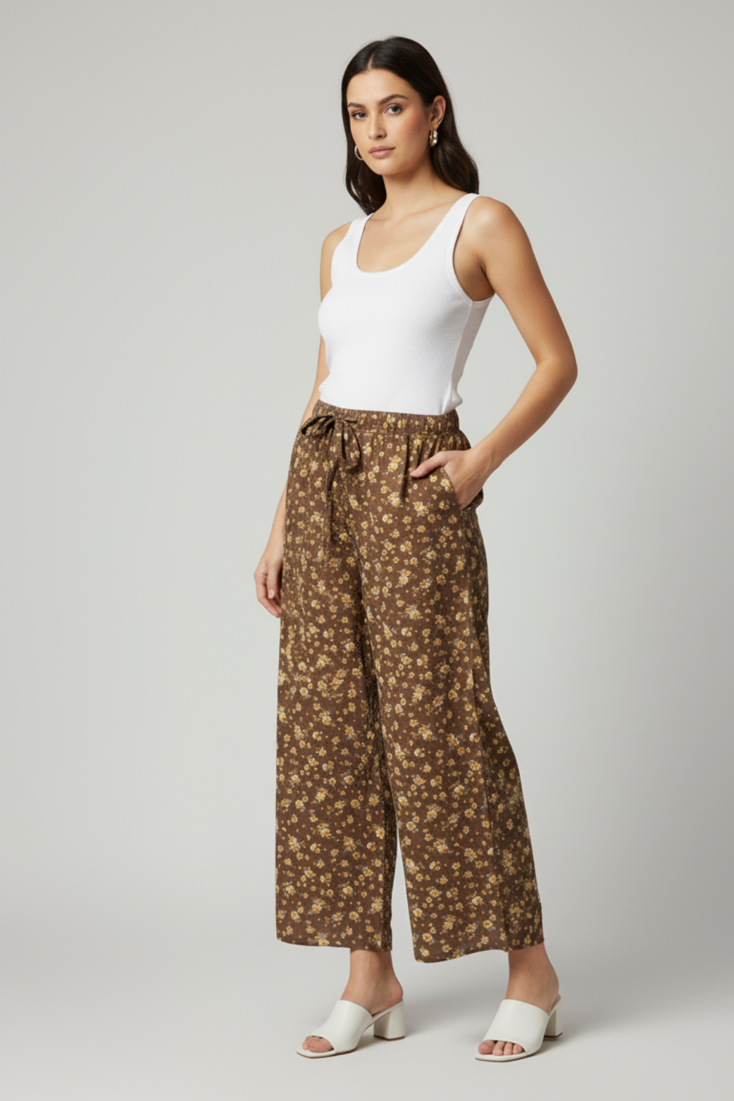 Women Flower Printed Palazzo Pant
