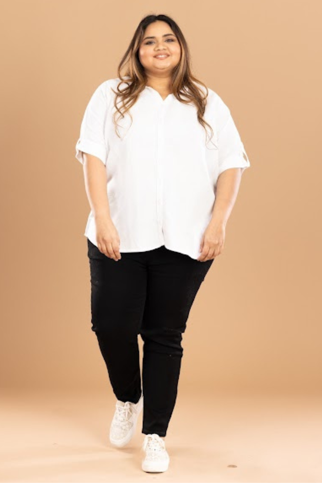 Women Plain White Shirt