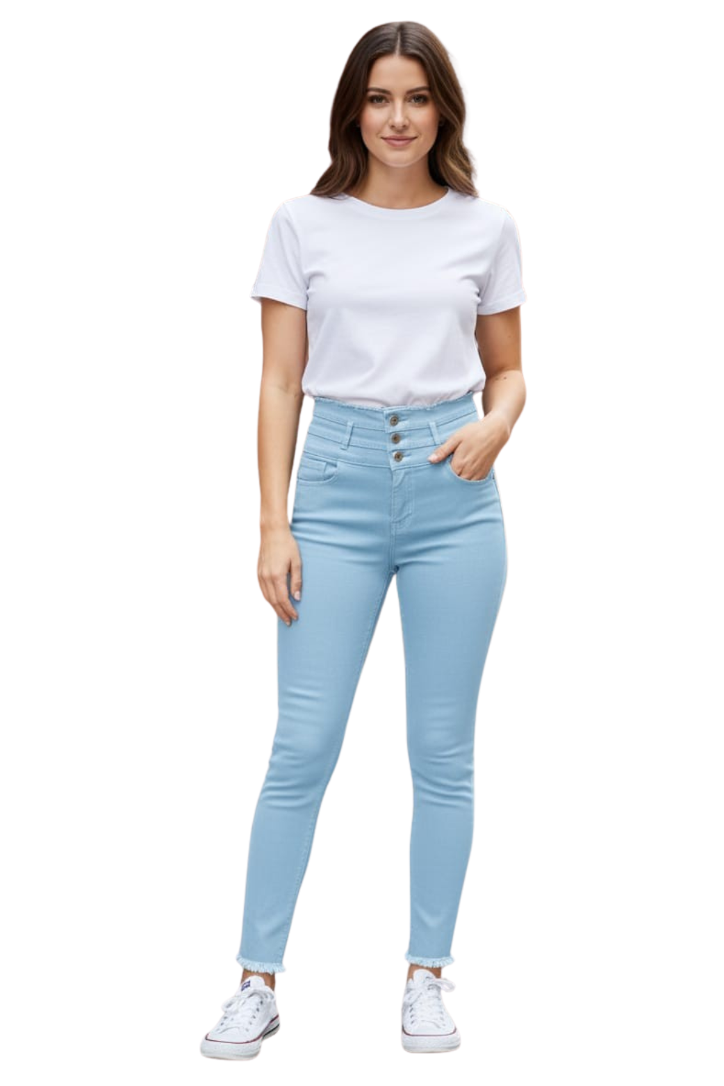 WOMEN 3 BUTTON JEANS