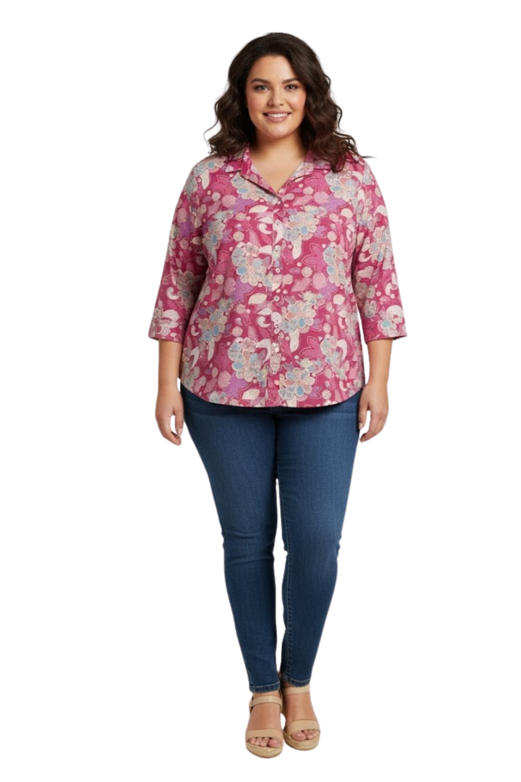 Women Flower Printed Shirt