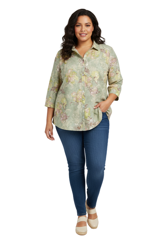 Women Flower Printed Shirt