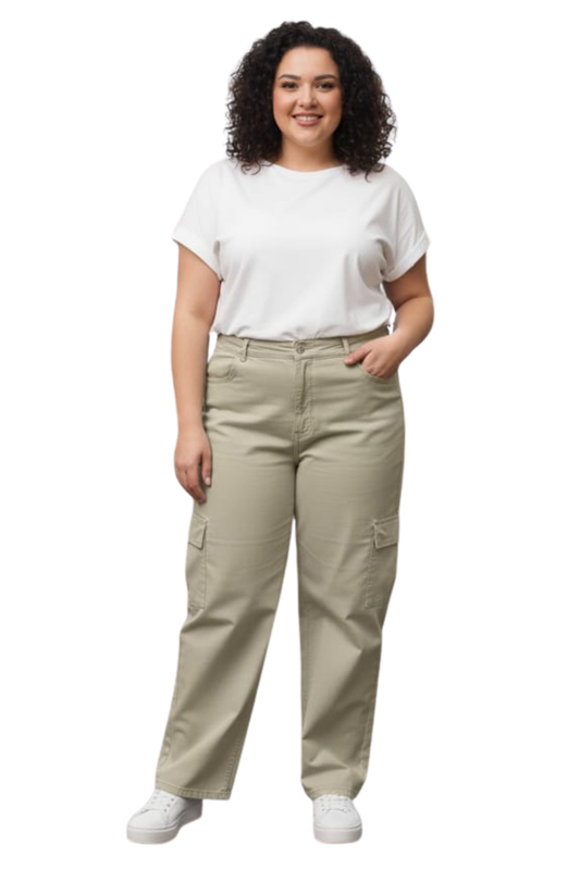 WOMEN  CARGO JEANS