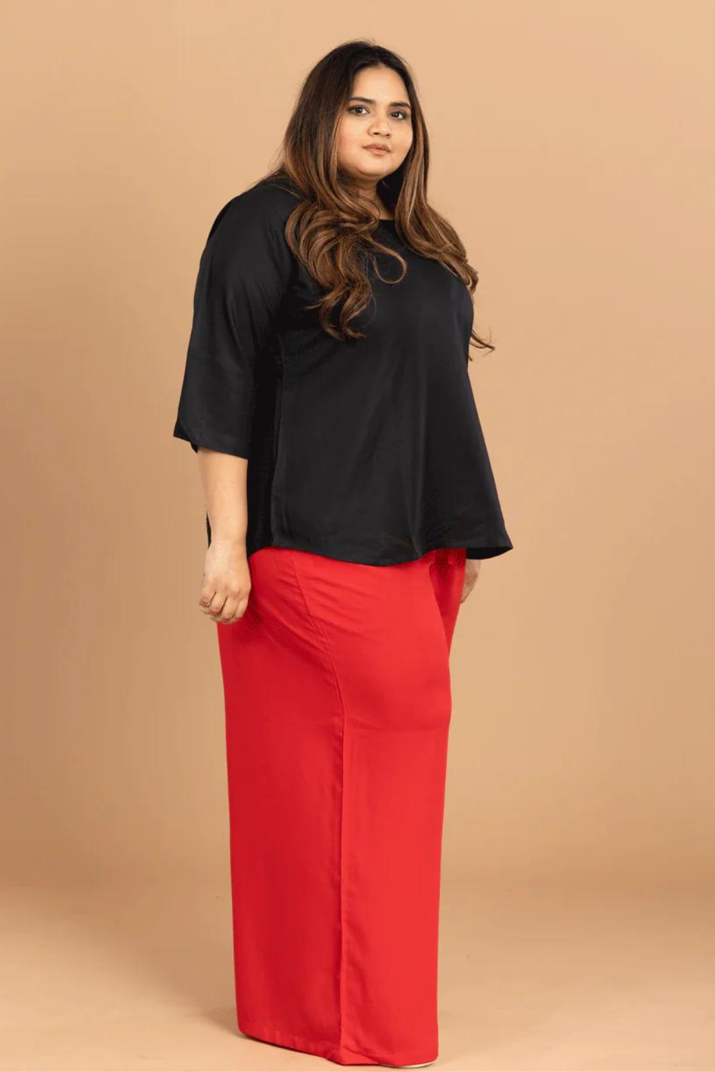 Women Palazzo Pant (Palazzo Red)