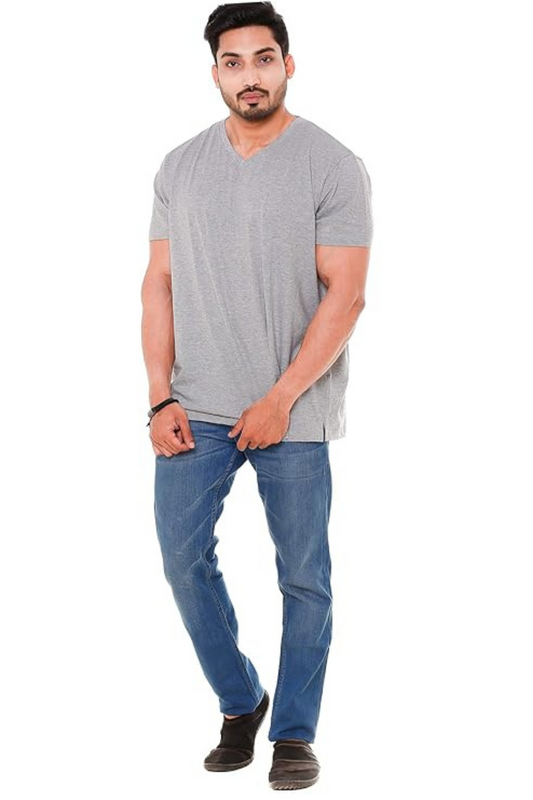 Men V Neck T - Shirt