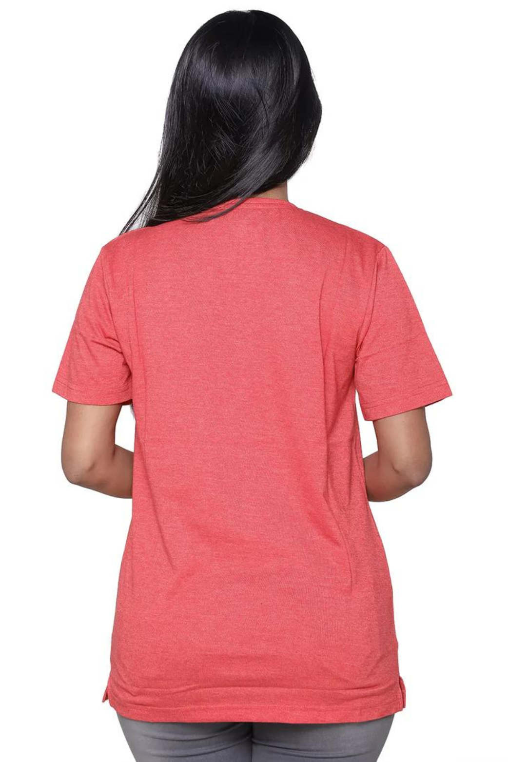 Women Plain Round Neck T-Shirt