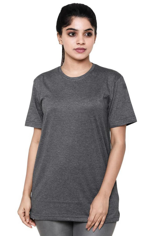 Women Plain Round Neck T- Shirt