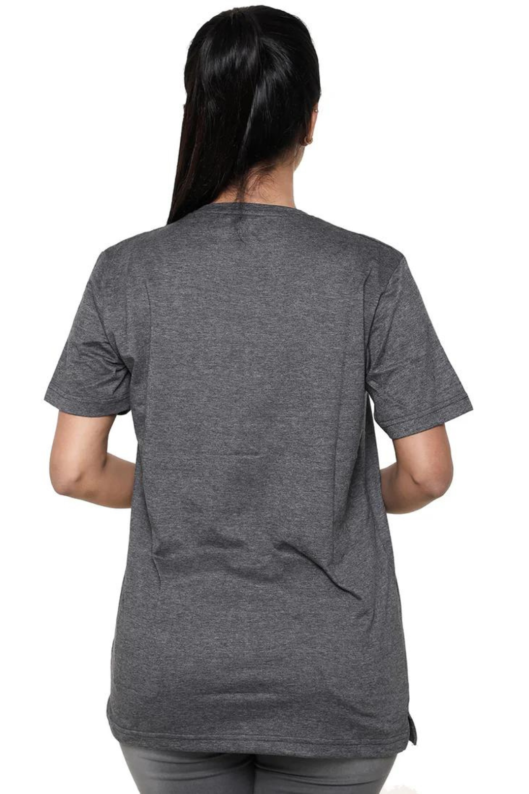 Women Plain Round Neck T- Shirt