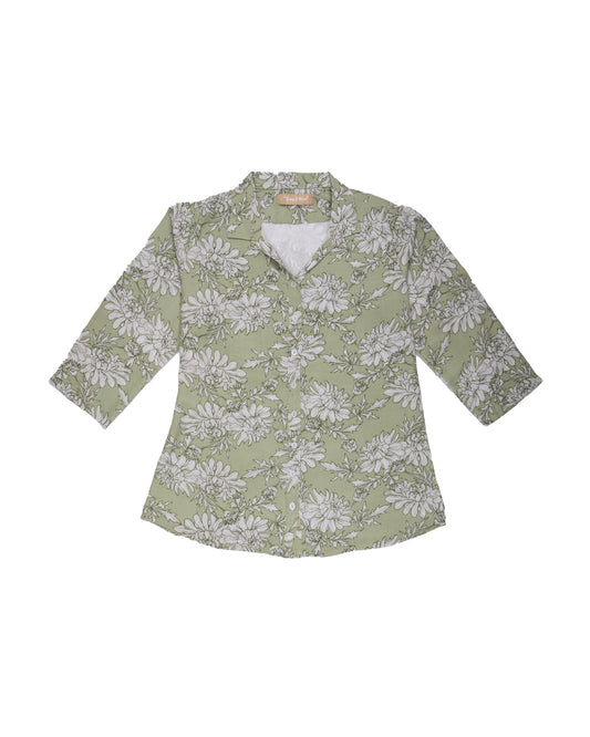 Women Flower Printed Shirt