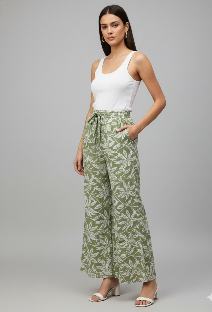 Women Flower Printed Palazzo Pant