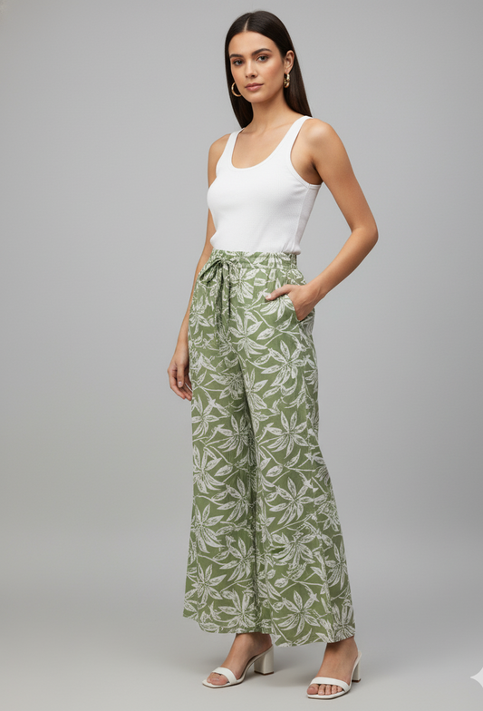 Women Flower Printed Palazzo Pant