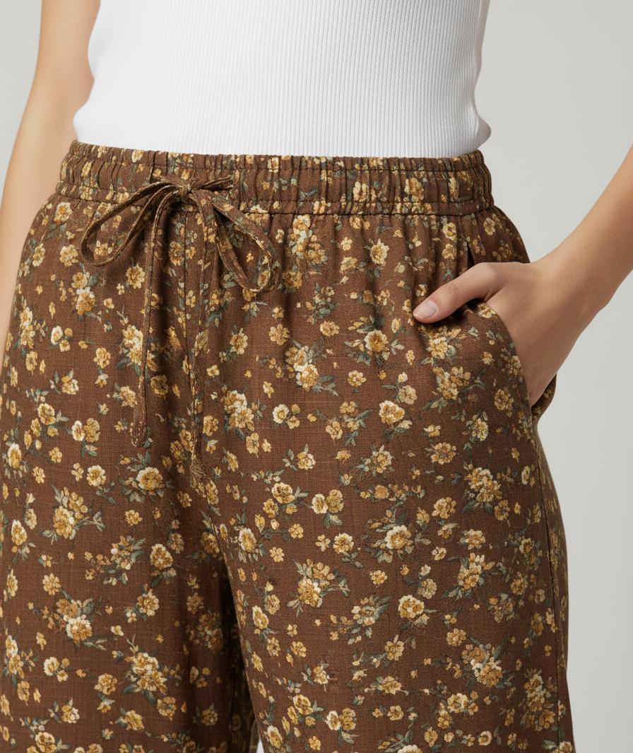 Women Flower Printed Palazzo Pant
