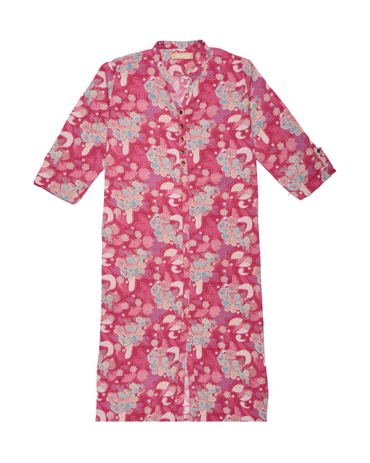 Women Flower Printed Long Kurta