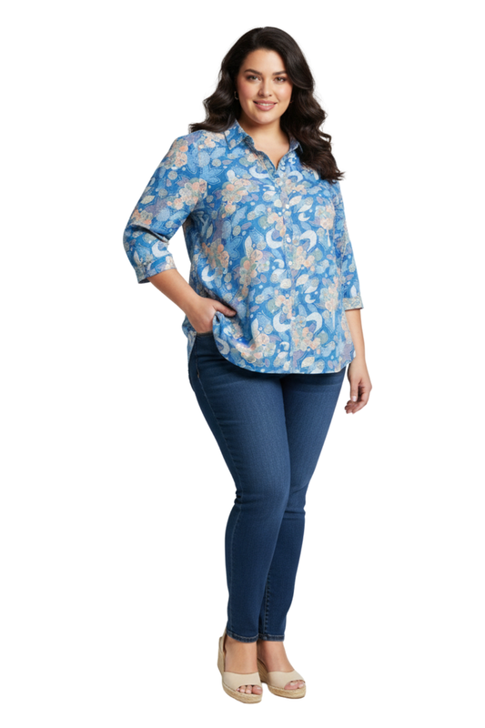 Women Flower Printed Shirt