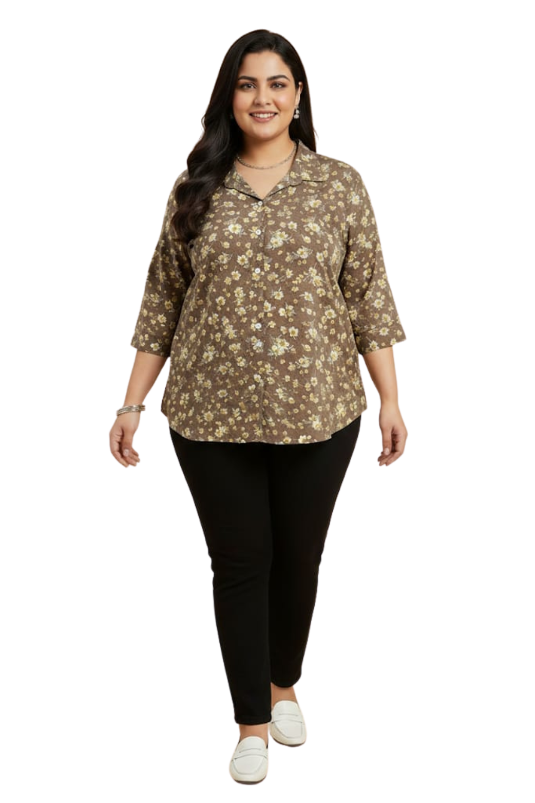 Women Flower Printed Shirt